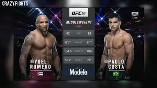 Yoel Romero vs Paulo Costa - Middleweight Bout (Highlights)