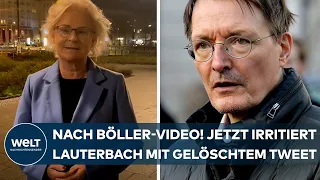 KARL LAUTERBACH: Gelöschter Tweet irritiert - Lambrechts bizarres Böller-Video schlägt hohe Wellen