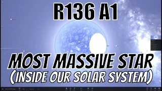 What If The Most Massive Star R136a1 Was In Our Solar System?