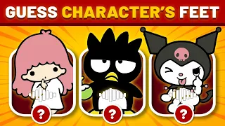 Guess the character's voice line and their feet  - Sanrio | hello kitty, my melody, kuromi
