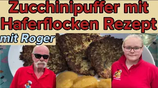 Zucchinipuffer mit Haferflocken Rezept