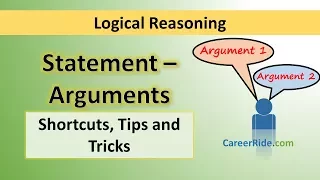 Statement and Arguments - Tricks & Shortcuts for Placement tests, Job Interviews & Exams