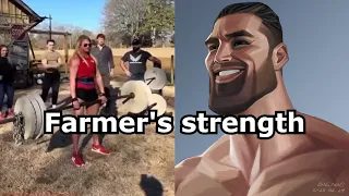 16 year old farmer humbles female bodybuilder