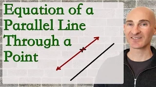 Equation of a Line Parallel to a Given Line Through a Point