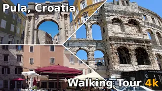 Pula Croatia Walking Tour 4k