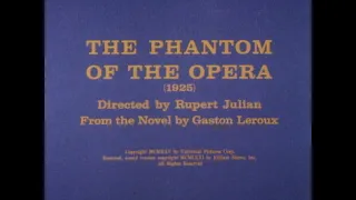 The Phantom of the Opera (1929) - Alt. Gaylord Carter Score (Killiam Film Classic HD Reconstruction)