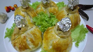 Chicken Legs in Crispy Puff Pastry Bags / Awesome Yummy