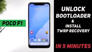 Poco F1 - How to Unlock Bootloader & Install TWRP Recovery (IN JUST 5 MINUTES)