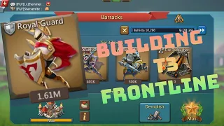 LORDS MOBILE - BUILDING T3 FRONTLINE TRAP || TROOP TRAINING