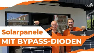 Faltbares SolarPanel mit ByPass Diode vs. ohne Bypass Diode