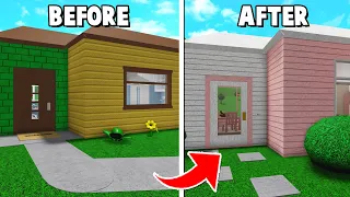 Renovating The Bloxburg Starter House ONLY Using CHEAP Items! (Roblox)