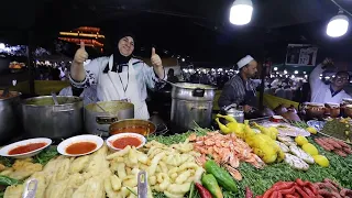 الاكلات الشعبية ساحة الفنا 🇲🇦 قلب مراكش
