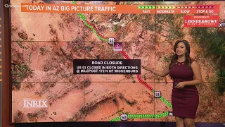 Person dead, US 93 closed in both directions after head-on collision near Wickenburg