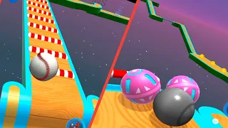 Sky Rolling Ball 3D - All Levels 66-67, SpeedRun Gameplay, Android IOS, Amaizing Ball Game