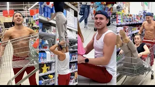 CRAZY PRANK WORKOUT in the Shop(prt.3)