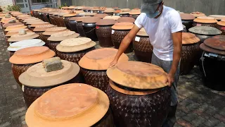 Traditional Soy Sauce (Black Soybean) Making - Taiwanese Soy Sauce Factory