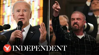 Biden supporters chant ‘four more years’ after pro-Palestine protesters interrupt speech