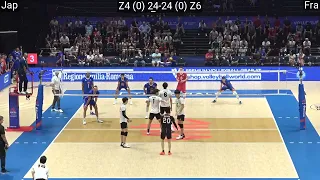 Volleyball : Japan - France Amazing FULL Match