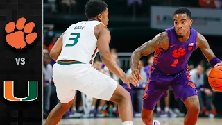 Clemson vs. Miami Men's Basketball Highlights (2021-22)