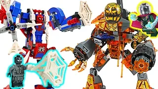 Lego Spider-Man Far From Home! Defeat Molten Man, Mysterio! #DuDuPopTOY