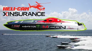 St. Pete Powerboat Grand Prix | Super Cat Race | XINSURANCE Helicopter