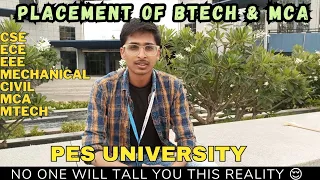 PES University Placements||Btech & MCA|CS,EEE,ECE,Mechanical, Civil,MCA|No body will tell you this 😨