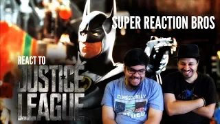 SUPER REACTION BROS REACT & REVIEW Justice League SDCC RETRO Trailer!!!!