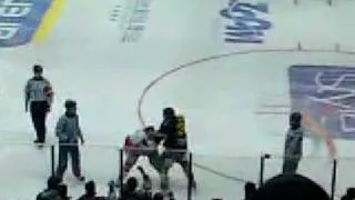 Steve Munn vs. Kevin Bergin - Sheffield Steelers vs. Nottingham Panthers (14/02/09)