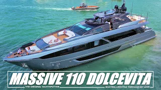 HAULOVER INLET BIG BOYS YACHTS! MASSIVE 110 RIVA DOLCEVITA SPOTTED IN THE SANDBAR! YACHTSPOTTER