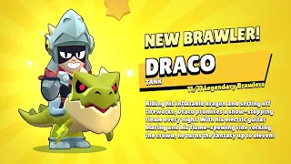 The New legendary Draco Gameplay!🦖 - Brawl Stars Sneak Peek