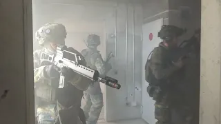 Urban combat: Germans and Austrians train together