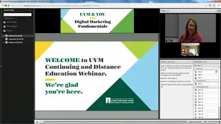 UVM's Digital Marketing Fundamentals Informational Webinar