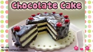 DIY Chocolate Cake Miniature Realistic Polymer Clay Tutorial - How To
