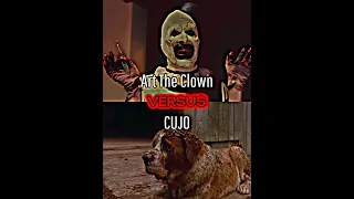 Art The Clown Vs Cujo #clown #cujo #horror #shorts