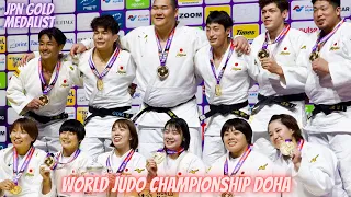 JPN Gold Medalist - Mixed Teams - World Judo Championship Doha 2023 - TOP IPPONS & Highlights -柔道