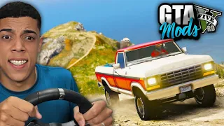 GTA V : TRILHA NA MAIOR MONTANHA DE FORD F-150 JOGANDO NO VOLANTE ( DEU RUIM ) - GTA 5 Mods