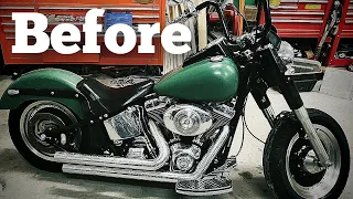 Project bike, 2005 Fatboy Before, Custom Harley build. Customizing a softail #harleydavidson #fatboy