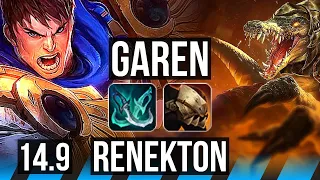 GAREN vs RENEKTON (MID) | 7/1/3 | EUW Master | 14.9