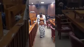 The woman who allegedly killed her family for life policy money. Rosemary Ndlovu in court.