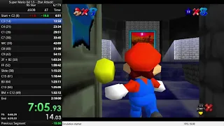 Super Mario 64 1.5 Ztar Attack 95 Star (2:11:27)