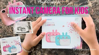 MINIBEAR Instant Digital Camera For kids|Camera Toy|Instant Print Camera