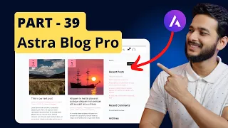 39. How to Design your Blog Page using Astra pro blog module?