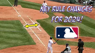 3 Key Rule Changes for MLB in 2024!