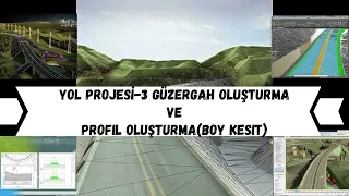 Autocad Civil 3D YOL PROJESİ-3 Güzergah Oluşturma ve Profil Oluşturma(Boy Kesit) #civil3d #road #yol