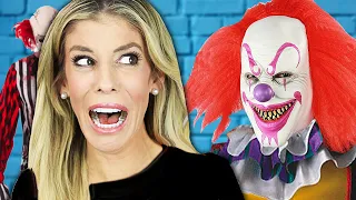 Rebecca Faces Her Biggest Fear of Clowns! (Magic Trick Pranks on Best Friend)