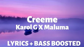 Karol G, Maluma - Creeme ( Lyrics / letra / Bass Boosted ) English Version | English Lyrics