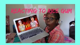 REACTING TO RICE GUM (TAYLOR CANIFF DISS TRACK)|KayxTee