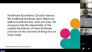 Healthcare Excellence Canada presents on the Reimagining LTC program