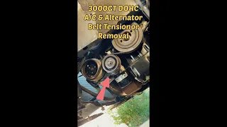3000GT DOHC A/C & Alternator Belt and Tensioner Removal