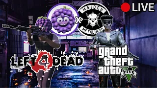 Trying to survive GTA lobbies & zombies with @MaidenTheMetalhead